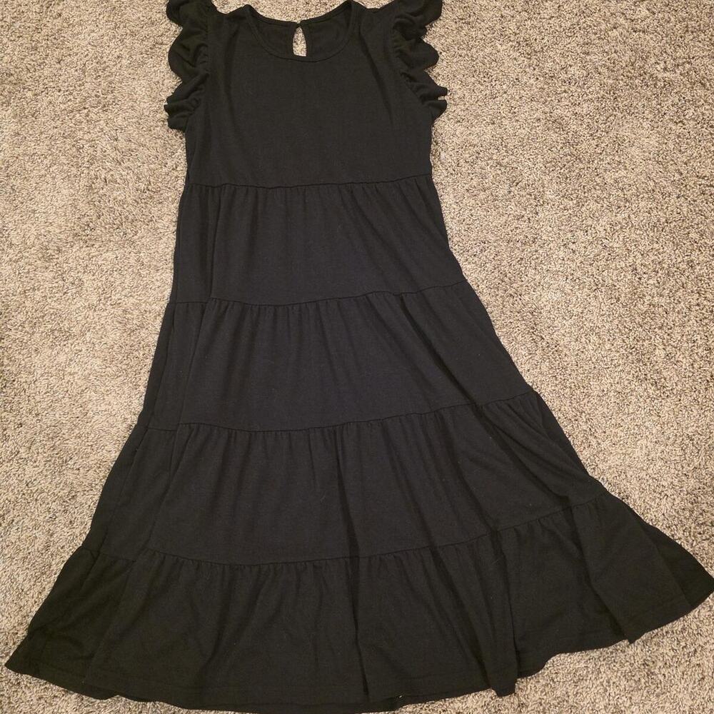 Black Maxi Dress Girls 14Y